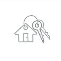 house keys icon vector illustration symbol