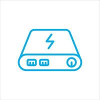 power bank icon vector illustration symbol