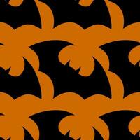 Halloween flying bat.  Vampire vector bat. Dark silhouette of bats flying in a flat style. Seamless pattern. Halloween background.