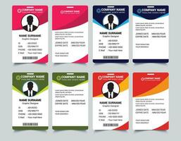 ID card design bundle, Simple business Id card design template, school and Employee ID Card Design Template, Unique, corporate, Abstract professional id card design templates for Employee and others, vector