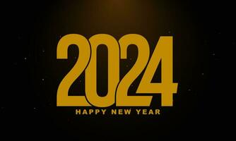 2024 Happy New Year Background. vector