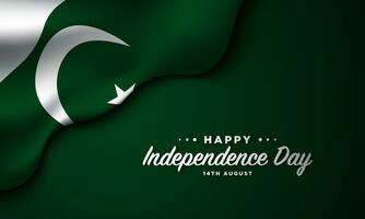 Pakistan Independence Day Background Design. vector