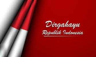 Indonesian Independence Day Background Design. vector