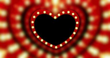 Motion graphic animation. Heart love animation. Valentine's Day moving heart animation background. video