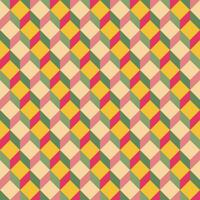 Retro abstract geometric vector seamless pattern. Colorful funky repeating pattern in 60s style. Perfect for wallpapers, backgrounds, textile, fabric.