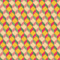 Retro abstract geometric vector seamless pattern. Colorful funky repeating pattern in 60s style. Perfect for wallpapers, backgrounds, textile, fabric.