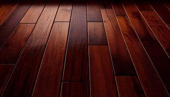 A wooden floor with a dark background and a light shining on it, photo
