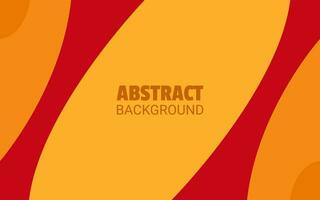 Modern abstract wave background. Red and orange color. Vector illustration for presentation. EPS files. Center whitespace.