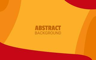 Modern abstract wave background. Red and orange color. Vector illustration for presentation. EPS files. Center whitespace.