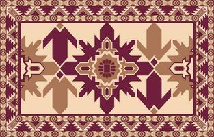 Carpet pattern. Seamless geometry. Western handmade saddle blanket rug pattern, Aztec, vector