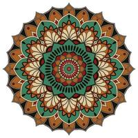 mandala diseño. mandale icono. bohemio ornamento indio y decoración tema. vistoso y aislado diseño. vector