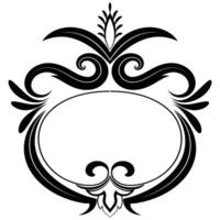 Antique Frame Engraving, Scalable And Editable vector