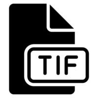 tif glyph icon vector