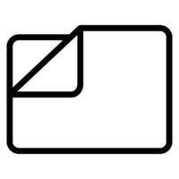 folder line icon vector