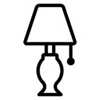 desk lamp line icon vector