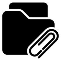 folder glyph icon vector