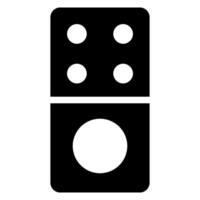 domino glyph icon vector