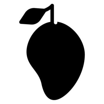 mango glyph icon vector