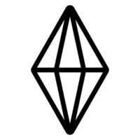 gem line icon vector