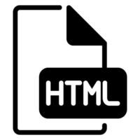 html glyph icon vector