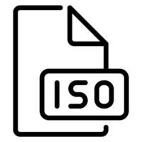 iso line icon vector