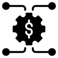 fintech glyph icon vector