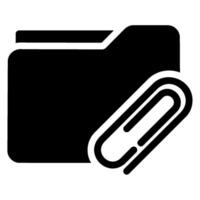 folder glyph icon vector