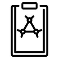 medical report line icon vector