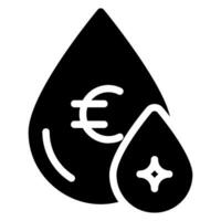 liquidity glyph icon vector