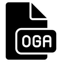 oga glyph icon vector