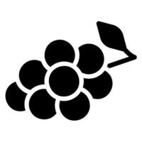 grape glyph icon vector