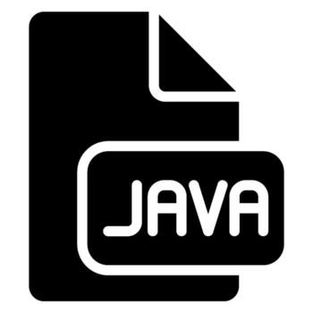Java glifo icono vector