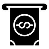 withdraw glyph icon vector