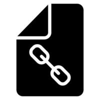 chain glyph icon vector