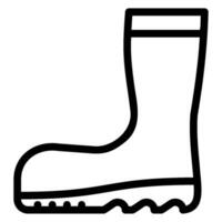 boots line icon vector