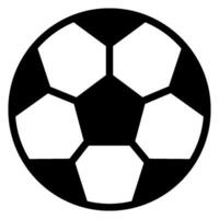 icono de glifo de fútbol vector