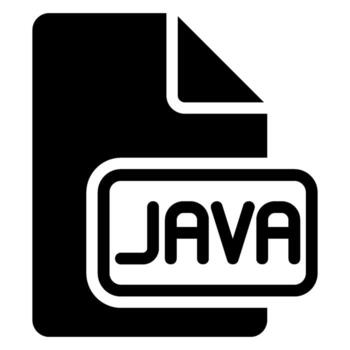 Java glifo icono vector