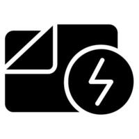 folder glyph icon vector