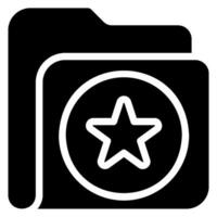 star glyph icon vector