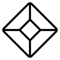 gem line icon vector