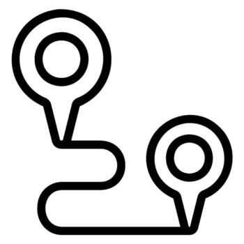 pointer line icon vector