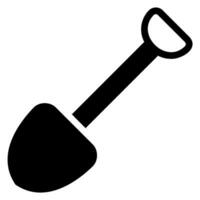 shovel glyph icon vector