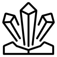 crystal line icon vector