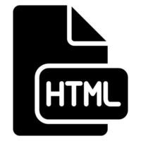 html glyph icon vector