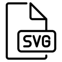 svg line icon vector