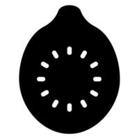 guava glyph icon vector