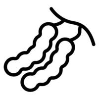 tamarind line icon vector