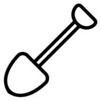 shovel line icon vector