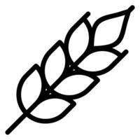 wheat line icon vector