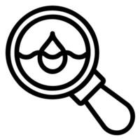 Hydrology line icon vector